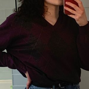 Purple argyle long sleeve :)